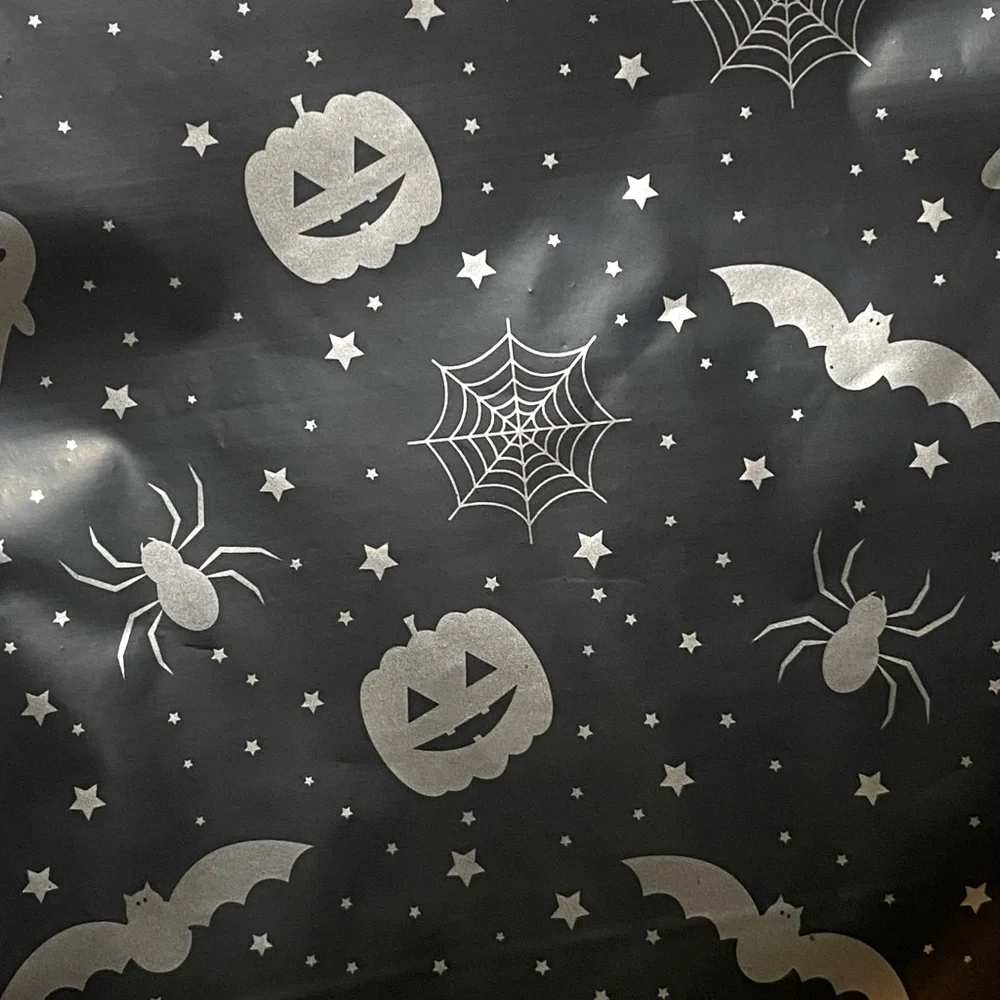 20 Halloween Poly Mailers Metallic Silver & Black Self Sealing